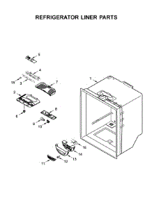 Refrigerator Liner Parts parts for Whirlpool Refrigerator WRF532SMHZ01 from AppliancePartsPros.com