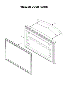 Freezer Door Parts parts for Whirlpool Refrigerator WRF532SNHZ01 from AppliancePartsPros.com