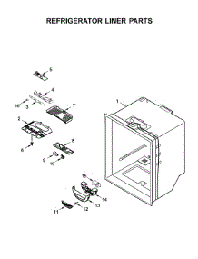 Refrigerator Liner Parts parts for Whirlpool Refrigerator WRF532SNHZ01 from AppliancePartsPros.com