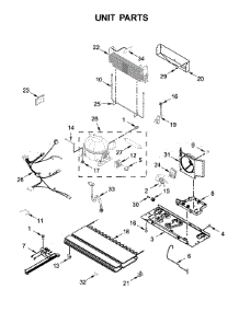 Unit Parts parts for Whirlpool Refrigerator WRF532SNHZ01 from AppliancePartsPros.com