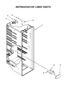 Refrigerator Liner Parts parts for Whirlpool Refrigerator WRS315SNHW01 from AppliancePartsPros.com
