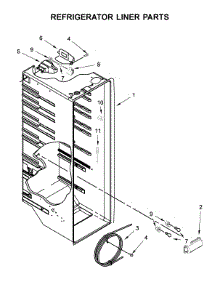 Refrigerator Liner Parts parts for Whirlpool Refrigerator WRS325SDHZ01 from AppliancePartsPros.com