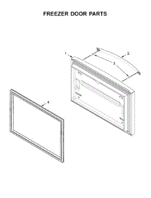 Freezer Door Parts parts for Whirlpool Refrigerator WRF540CWHZ01 from AppliancePartsPros.com