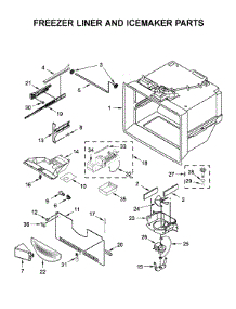 Freezer Liner And Icemaker Parts parts for Whirlpool Refrigerator WRF540CWHZ01 from AppliancePartsPros.com