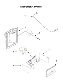 Dispenser Parts parts for Whirlpool Refrigerator WRS325SDHV01 from AppliancePartsPros.com