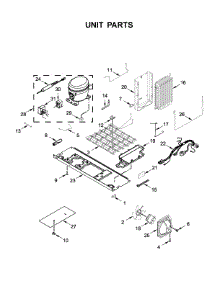 Unit Parts parts for Whirlpool Refrigerator WRS571CIHW01 from AppliancePartsPros.com