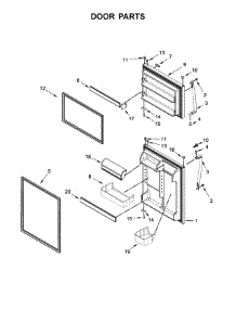 Door Parts parts for Whirlpool Refrigerator WRT541SZHV00 from AppliancePartsPros.com
