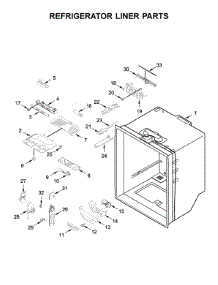 Refrigerator Liner Parts parts for Whirlpool Refrigerator WRF535SWHZ01 from AppliancePartsPros.com