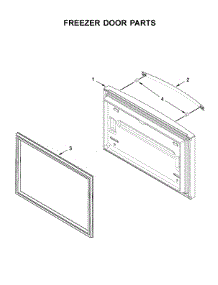 Freezer Door Parts parts for Whirlpool Refrigerator WRF535SWHZ01 from AppliancePartsPros.com