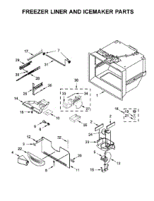Freezer Liner And Icemaker Parts parts for Whirlpool Refrigerator WRF535SWHZ01 from AppliancePartsPros.com