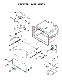 Freezer Liner Parts parts for Whirlpool Refrigerator WRF550CDHZ01 from AppliancePartsPros.com