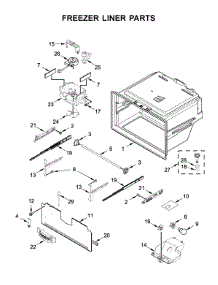 Freezer Liner Parts parts for Whirlpool Refrigerator WRF555SDFZ08 from AppliancePartsPros.com