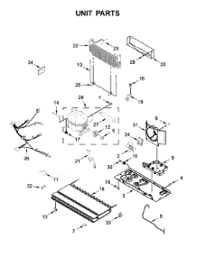 Unit Parts parts for Whirlpool Refrigerator WRF555SDFZ08 from AppliancePartsPros.com
