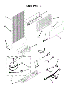 Unit Parts parts for Whirlpool Refrigerator WRT111SFDW04 from AppliancePartsPros.com