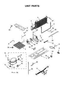 Unit Parts parts for Whirlpool Refrigerator WRT311FZDZ01 from AppliancePartsPros.com