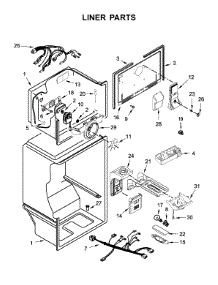 Liner Parts parts for Whirlpool Refrigerator WRT311FZDZ01 from AppliancePartsPros.com