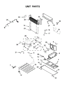 Unit Parts parts for Whirlpool Refrigerator WRF757SDHV00 from AppliancePartsPros.com