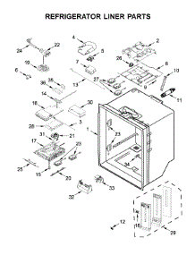 Refrigerator Liner Parts parts for Whirlpool Refrigerator WRF767SDHZ00 from AppliancePartsPros.com