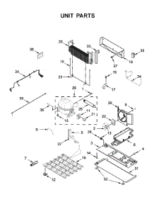 Unit Parts parts for Whirlpool Refrigerator WRF767SDHZ00 from AppliancePartsPros.com