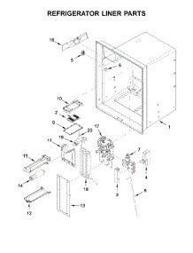 Refrigerator Liner Parts parts for Whirlpool Refrigerator WRF555SDFZ07 from AppliancePartsPros.com