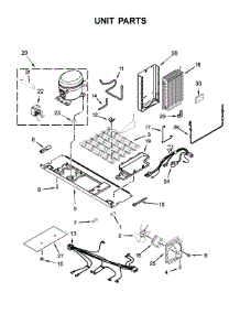 Unit Parts parts for Whirlpool Refrigerator WRS586FIEM04 from AppliancePartsPros.com