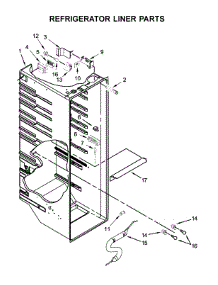 Refrigerator Liner Parts parts for Whirlpool Refrigerator WRSA71CIHN00 from AppliancePartsPros.com