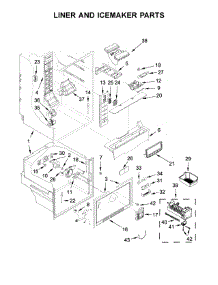 Liner And Icemaker Parts parts for Whirlpool Refrigerator WRF560SMHW00 from AppliancePartsPros.com