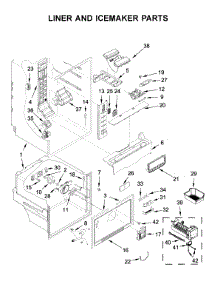 Liner And Icemaker Parts parts for Whirlpool Refrigerator WRF560SMHB00 from AppliancePartsPros.com
