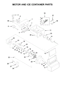 Motor And Ice Container Parts parts for Whirlpool Refrigerator WRS331SDHW00 from AppliancePartsPros.com