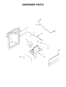 Dispenser Parts parts for Whirlpool Refrigerator WRS331SDHW00 from AppliancePartsPros.com