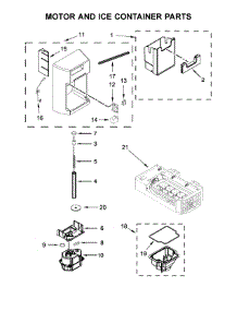 Motor And Ice Container Parts parts for Whirlpool Refrigerator WRS571CIHV00 from AppliancePartsPros.com