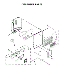 Dispenser Parts parts for Whirlpool Refrigerator WRS571CIHB00 from AppliancePartsPros.com