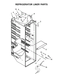 Refrigerator Liner Parts parts for Whirlpool Refrigerator WRS571CIHB00 from AppliancePartsPros.com
