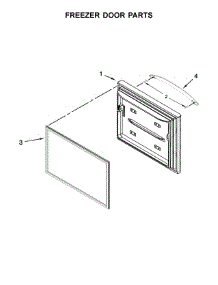 Freezer Door Parts parts for Whirlpool Refrigerator WRFA60SMHZ00 from AppliancePartsPros.com