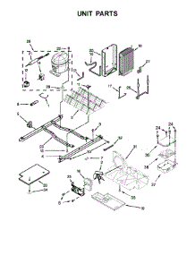 Unit Parts parts for Whirlpool Refrigerator WRS555SIHW00 from AppliancePartsPros.com
