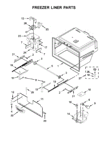 Freezer Liner Parts parts for Whirlpool Refrigerator WRF555SDFZ04 from AppliancePartsPros.com
