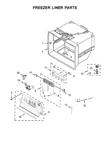 Freezer Liner Parts parts for Whirlpool Refrigerator WRF954CIHZ00 from AppliancePartsPros.com
