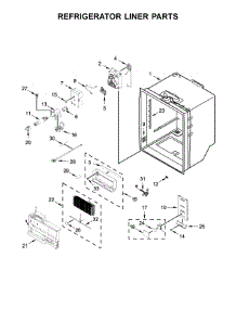 Refrigerator Liner Parts parts for Whirlpool Refrigerator WRF954CIHZ00 from AppliancePartsPros.com