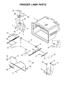 Freezer Liner Parts parts for Whirlpool Refrigerator WRF555SDHV01 from AppliancePartsPros.com