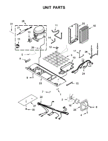 Unit Parts parts for Whirlpool Refrigerator WRS571CIDW01 from AppliancePartsPros.com
