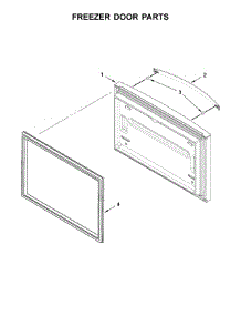 Freezer Door Parts parts for Whirlpool Refrigerator WRF540CWHV00 from AppliancePartsPros.com