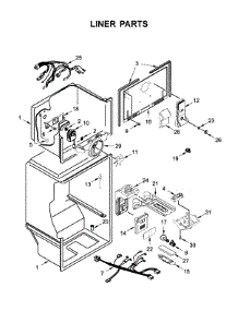 Liner Parts parts for Whirlpool Refrigerator WRT311FZDM01 from AppliancePartsPros.com