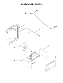 Dispenser Parts parts for Whirlpool Refrigerator WRS325SDHZ00 from AppliancePartsPros.com