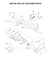 Motor And Ice Container Parts parts for Whirlpool Refrigerator WRS325SDHZ00 from AppliancePartsPros.com