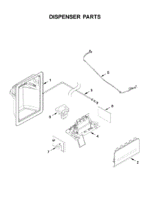 Dispenser Parts parts for Whirlpool Refrigerator WRS321SDHB00 from AppliancePartsPros.com