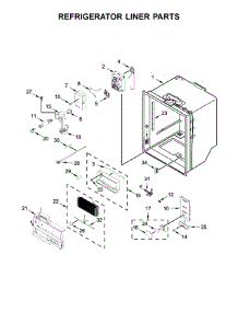 Refrigerator Liner Parts parts for Whirlpool Refrigerator WRF974CIHV00 from AppliancePartsPros.com