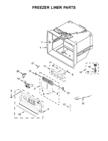 Freezer Liner Parts parts for Whirlpool Refrigerator WRF974CIHZ00 from AppliancePartsPros.com