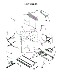 Unit Parts parts for Whirlpool Refrigerator WRFA32SMHZ00 from AppliancePartsPros.com