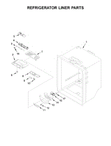 Refrigerator Liner Parts parts for Whirlpool Refrigerator WRFA32SMHZ00 from AppliancePartsPros.com