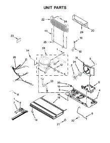 Unit Parts parts for Whirlpool Refrigerator WRF532SNHW00 from AppliancePartsPros.com